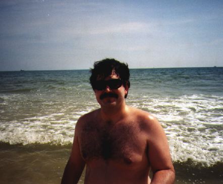 man at beach